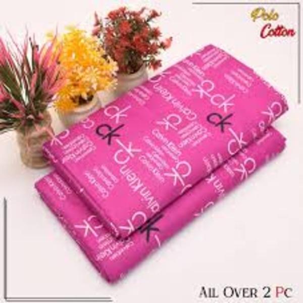 2 Pcs Women's Unstitched Printed Suit