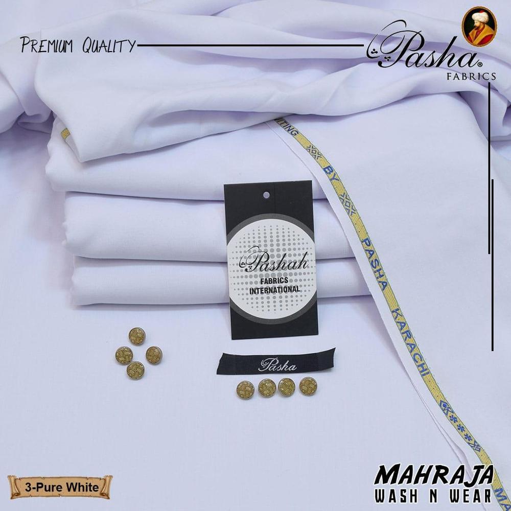 Men's Unstitched Wash And Wear Plain Suit