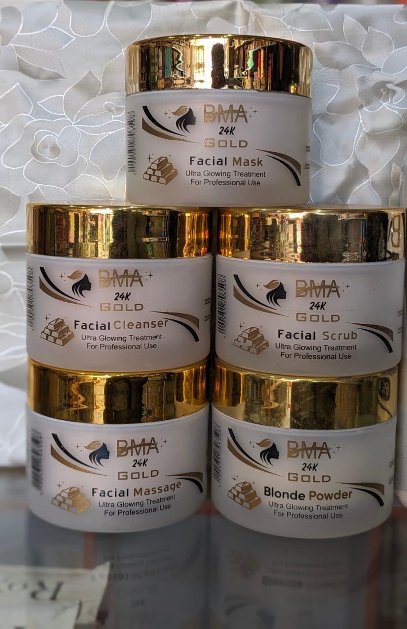 Whitening Facial Kit - 6 Pcs Exfoliator & Anti-Aging Cream