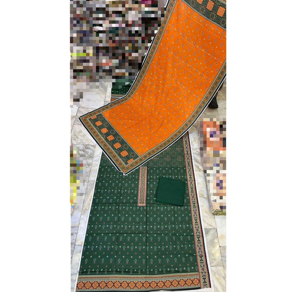 3 Pcs Women's Unstitched Lawn Digital Printed Suit