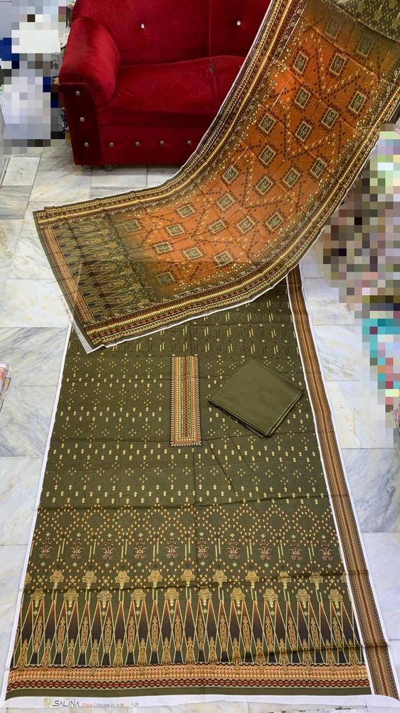 3 Pcs Women's Unstitched Lawn Digital Print Suit