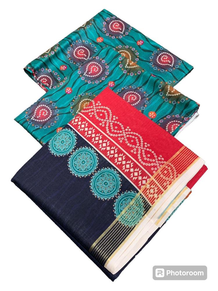 3 Pcs Women's Unstitched Lawn Printed Suit