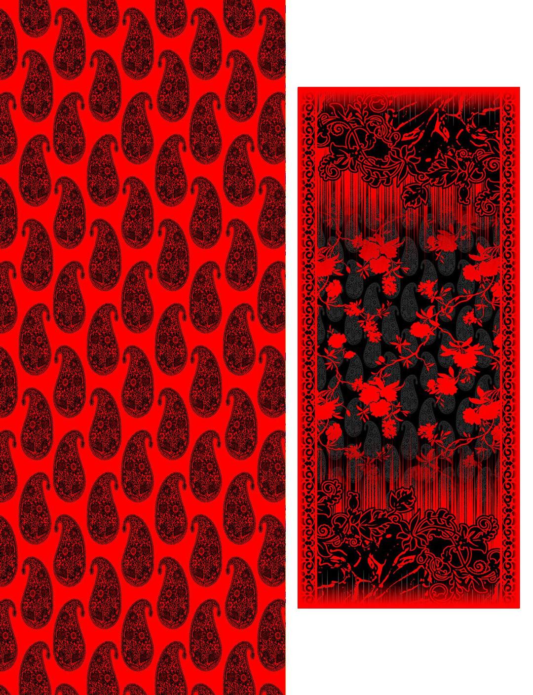 3 Pcs Women's Unstitched Linen Printed Suit