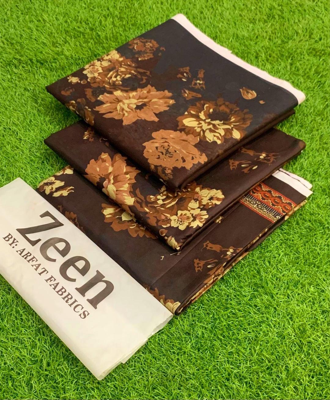 3 Pcs Women's Unstitched Printed Suit