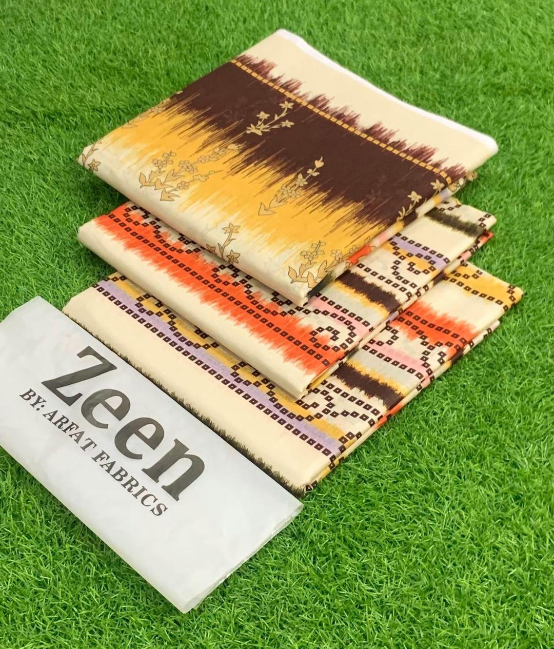 3 Pcs Women's Unstitched Printed Suit