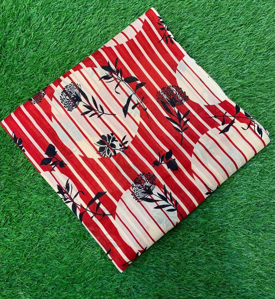 2 Pcs Women's Unstitched Lawn Digital Print Suit