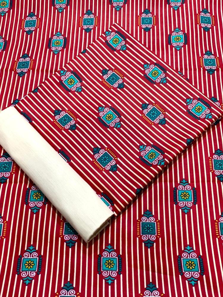 2 Pcs Women's Unstitched Lawn Digital Print Suit