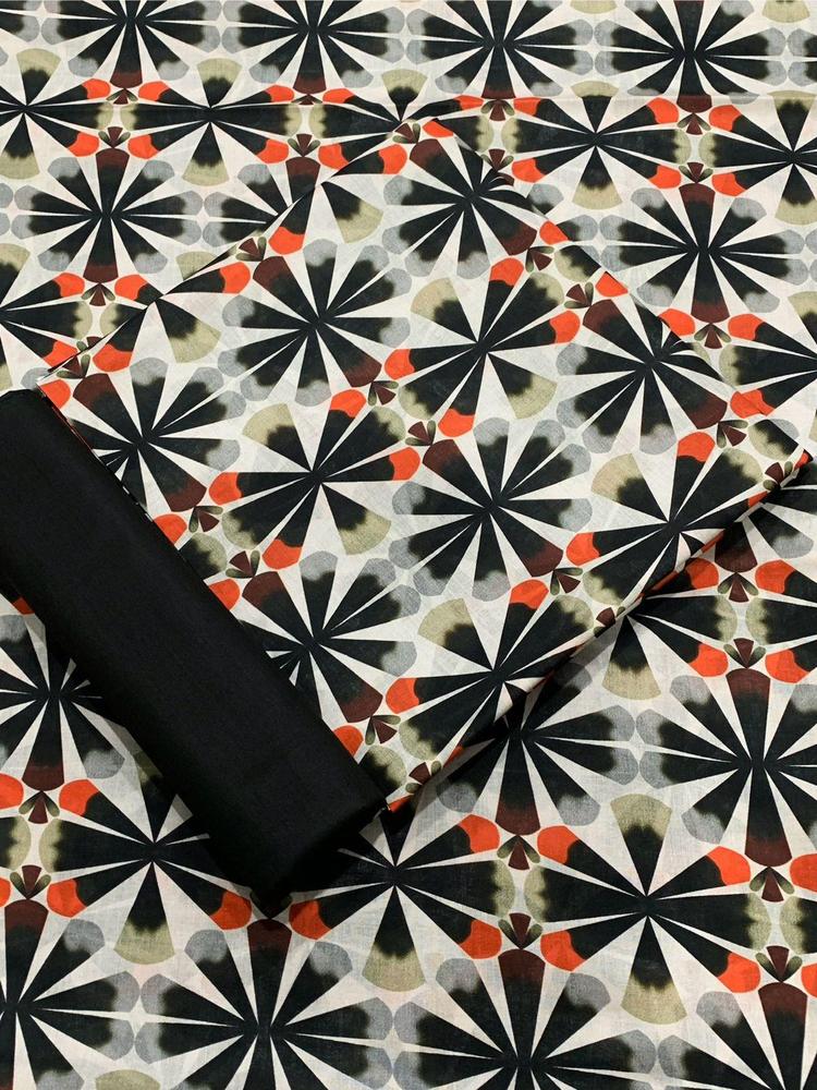 2 Pcs Women's Unstitched Lawn Digital Print Suit