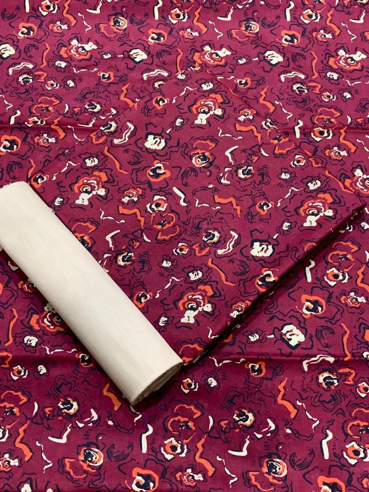 2 Pcs Women's Unstitched Lawn Digital Print Suit