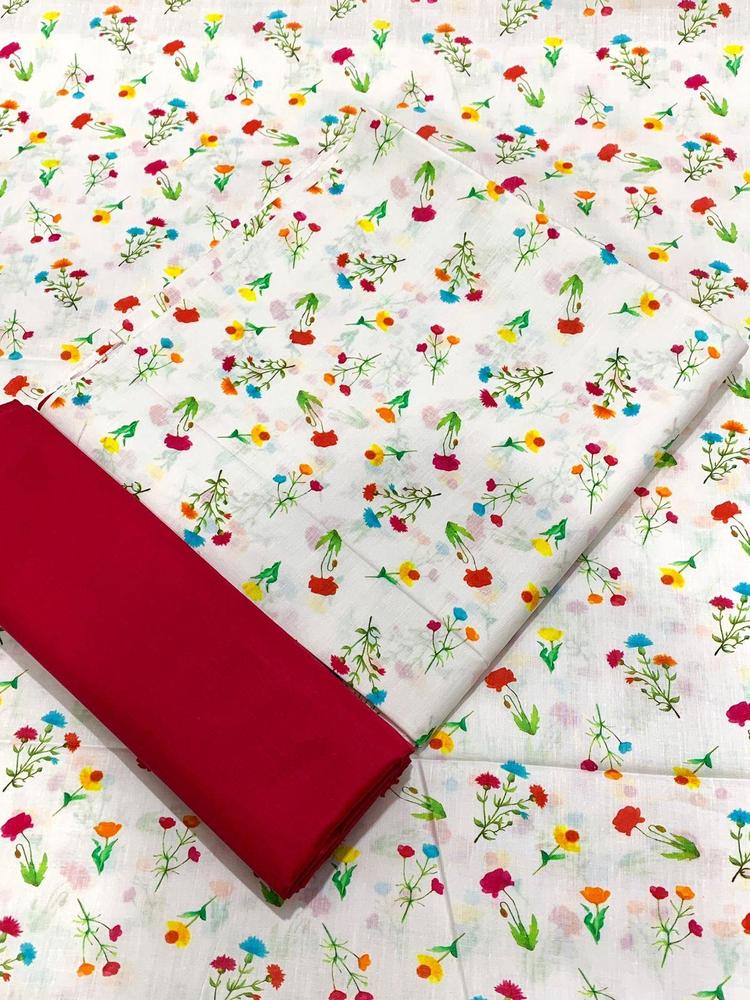 2 Pcs Women's Unstitched Lawn Digital Print Suit