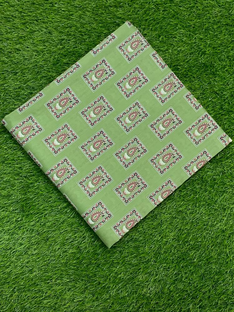 2 Pcs Women's Unstitched Lawn Printed Suit