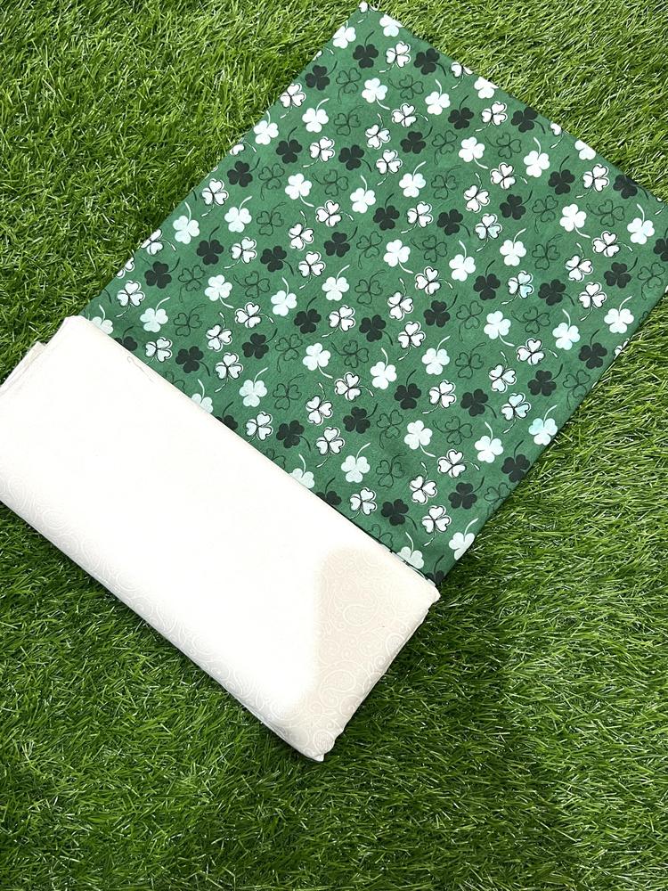 2 Pcs Women's Unstitched Lawn Printed Suit