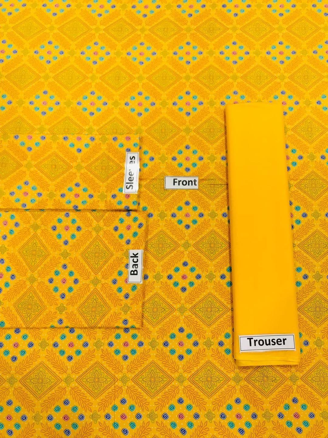 2 Pcs Women's Unstitched Linen Printed Suit