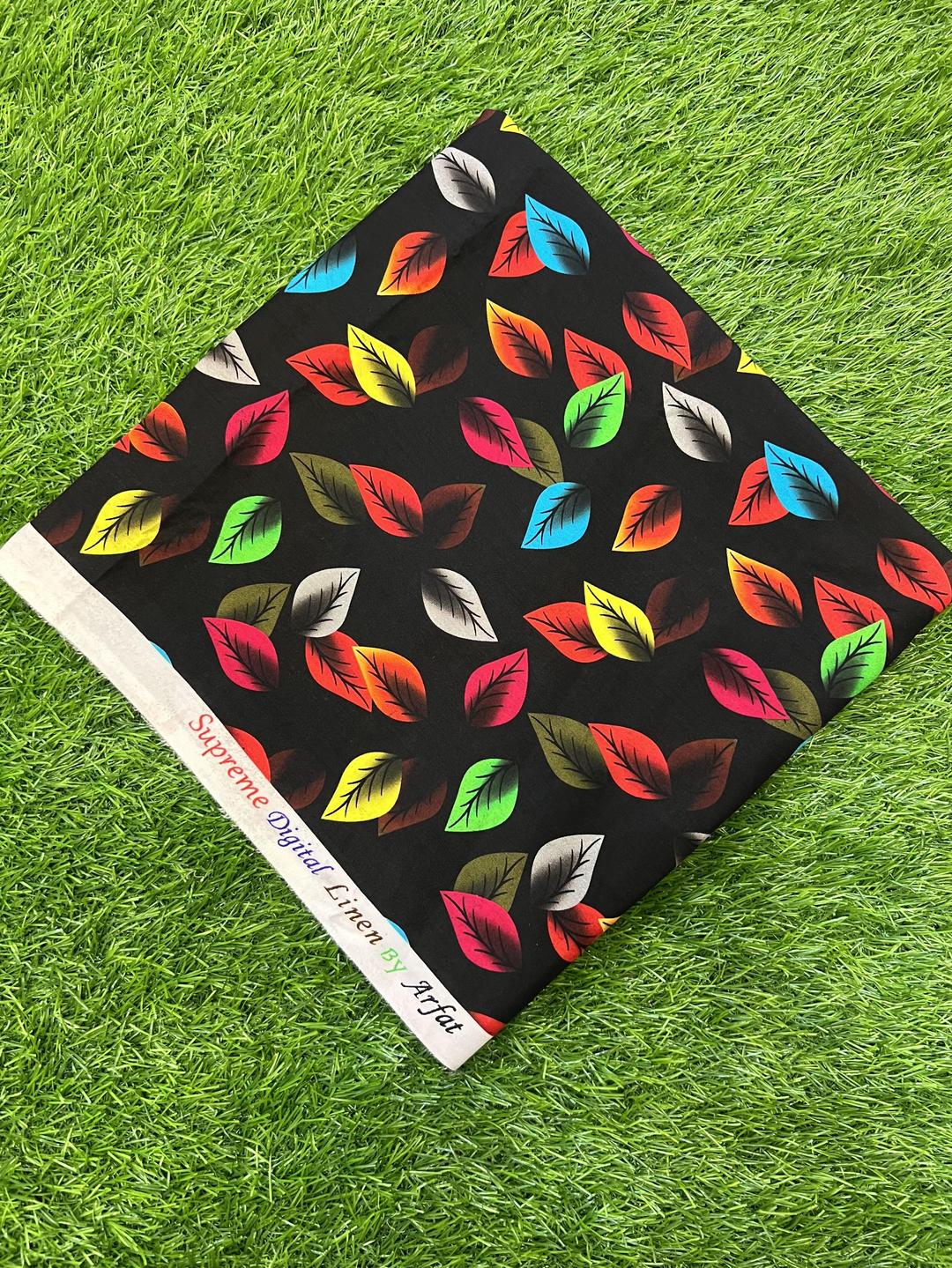 2 Pcs Women's Unstitched Linen Printed Suit