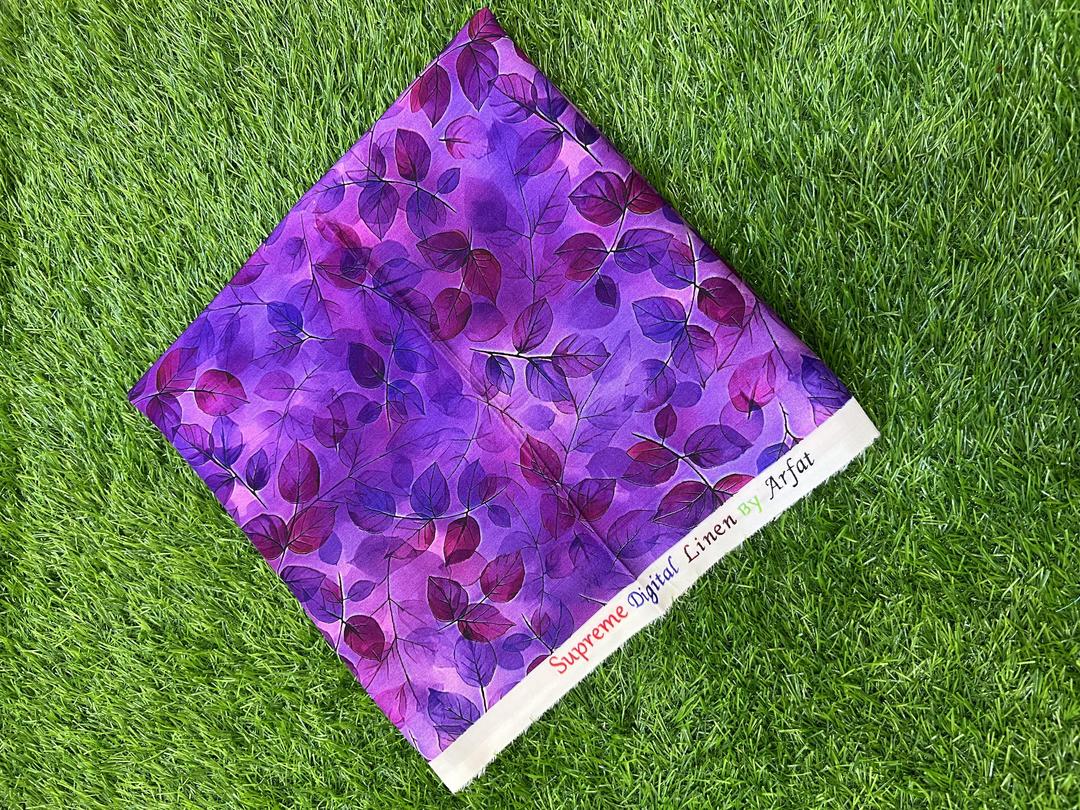 2 Pcs Women's Unstitched Linen Printed Suit