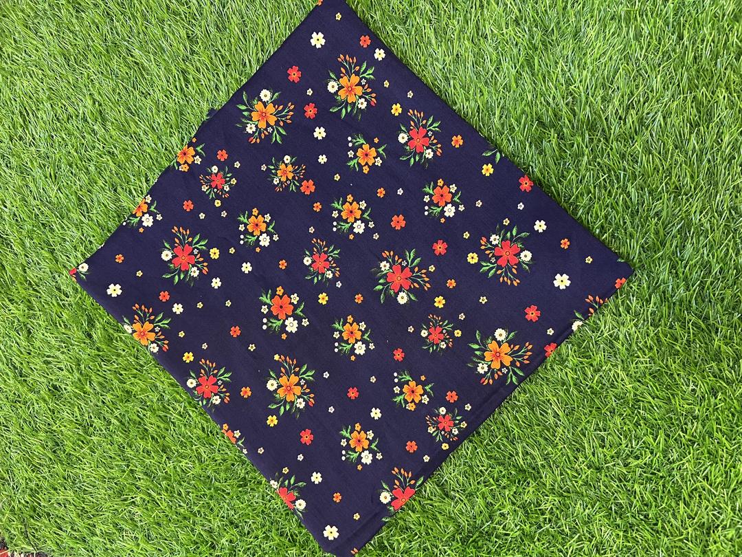 2 Pcs Women's Unstitched Linen Printed Suit