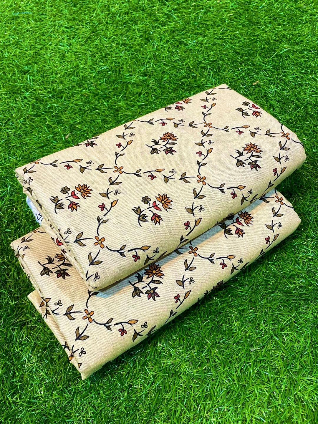 2 Pcs Women's Unstitched Khaddar Printed Suit