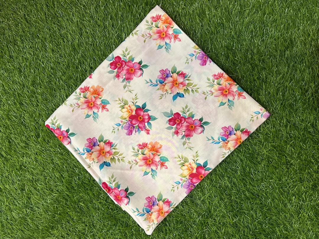 2 Pcs Women's Unstitched Linen Printed Suit