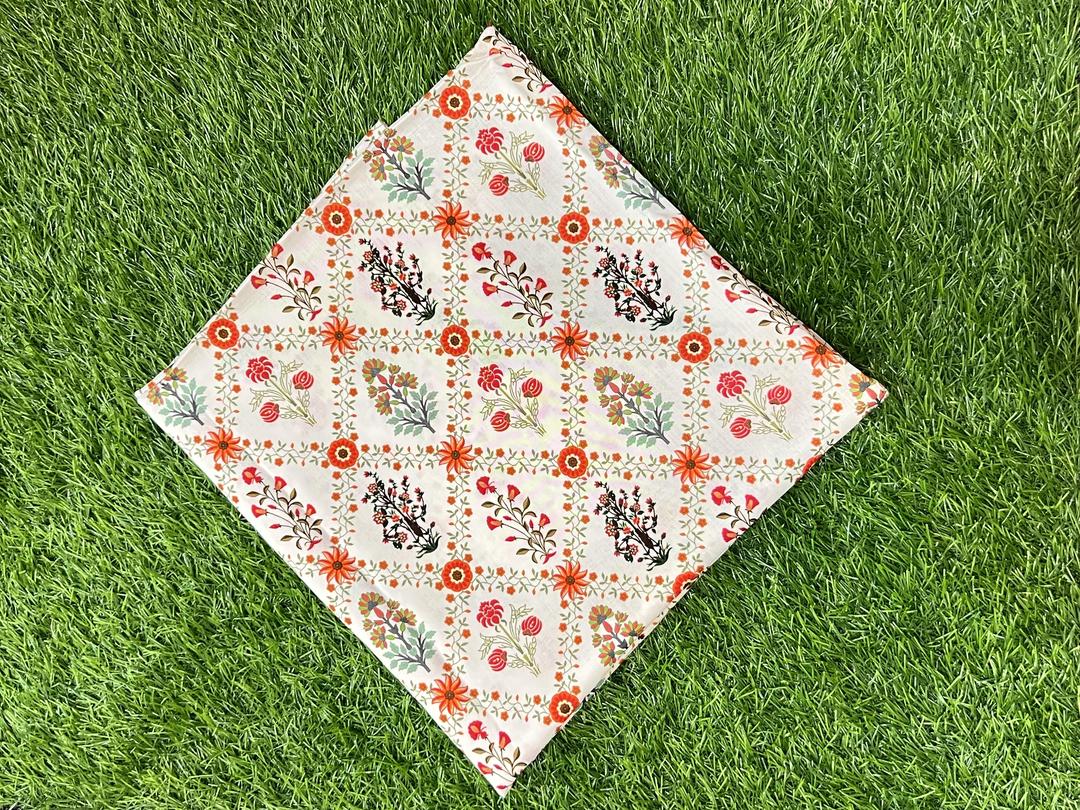 2 Pcs Women's Unstitched Linen Printed Suit