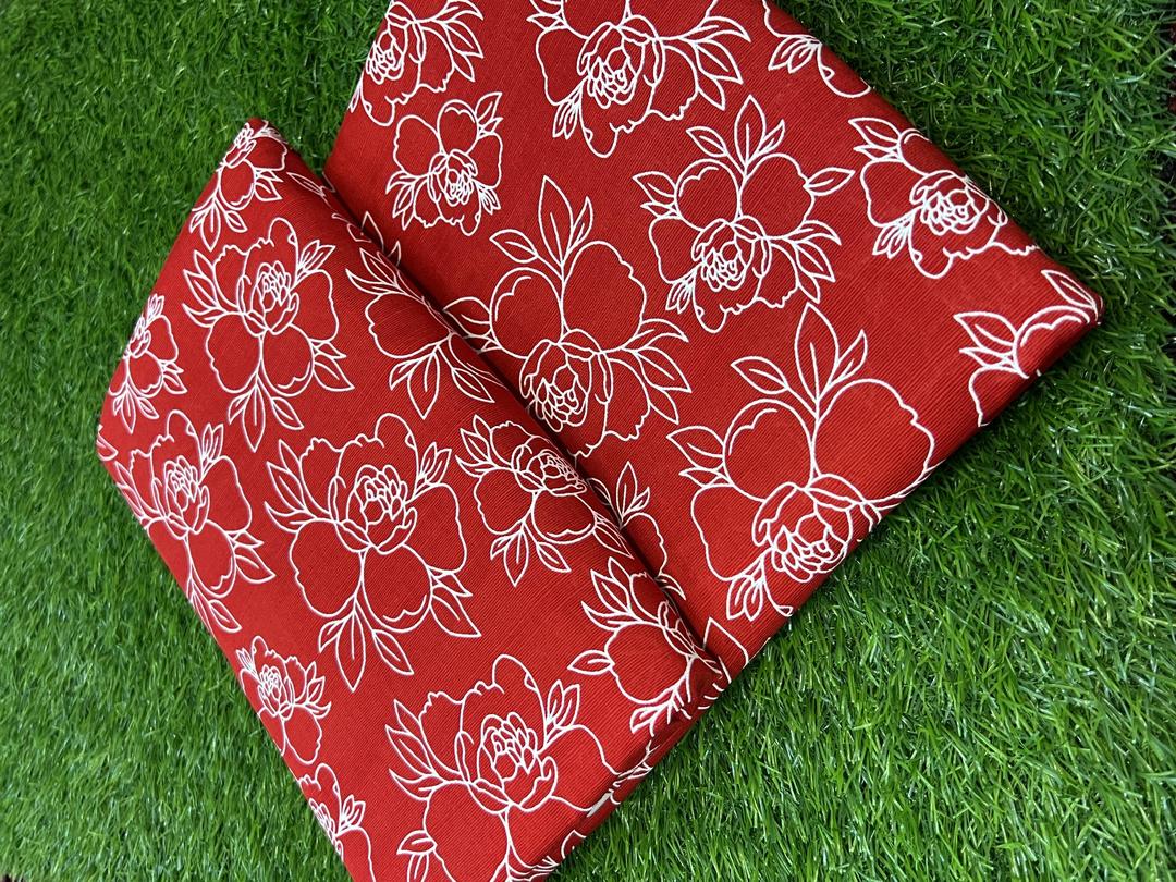 2 Pcs Women's Unstitched Khaddar Printed Suit