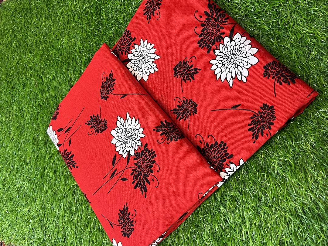 2 Pcs Women's Unstitched Khaddar Printed Suit