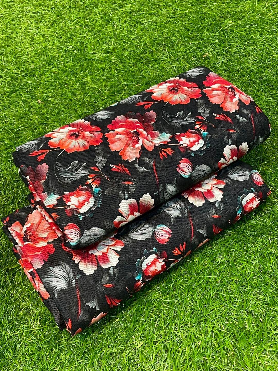 2 Pcs Women's Unstitched Khaddar Printed Suit