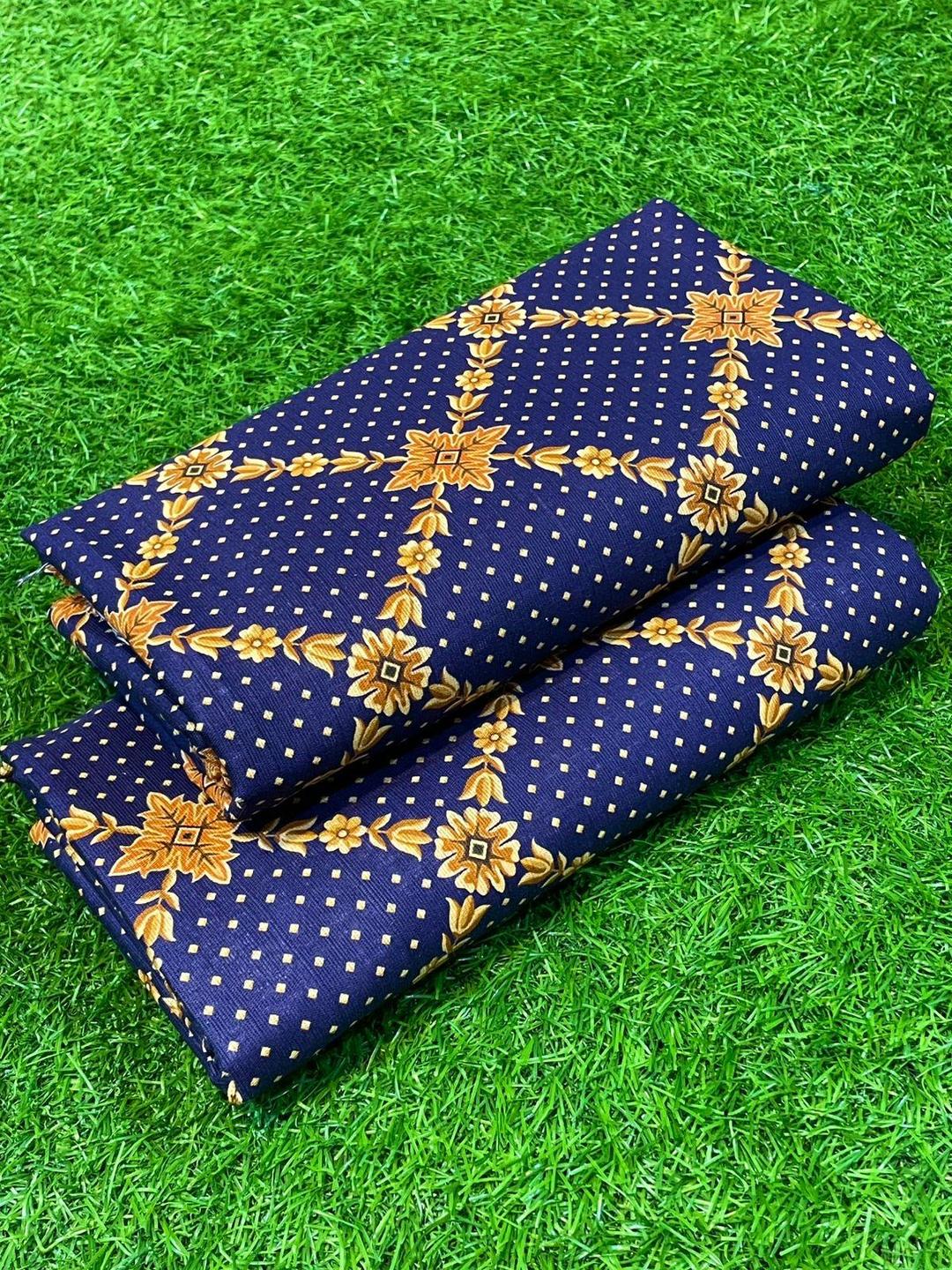 2 Pcs Women's Unstitched Khaddar Printed Suit