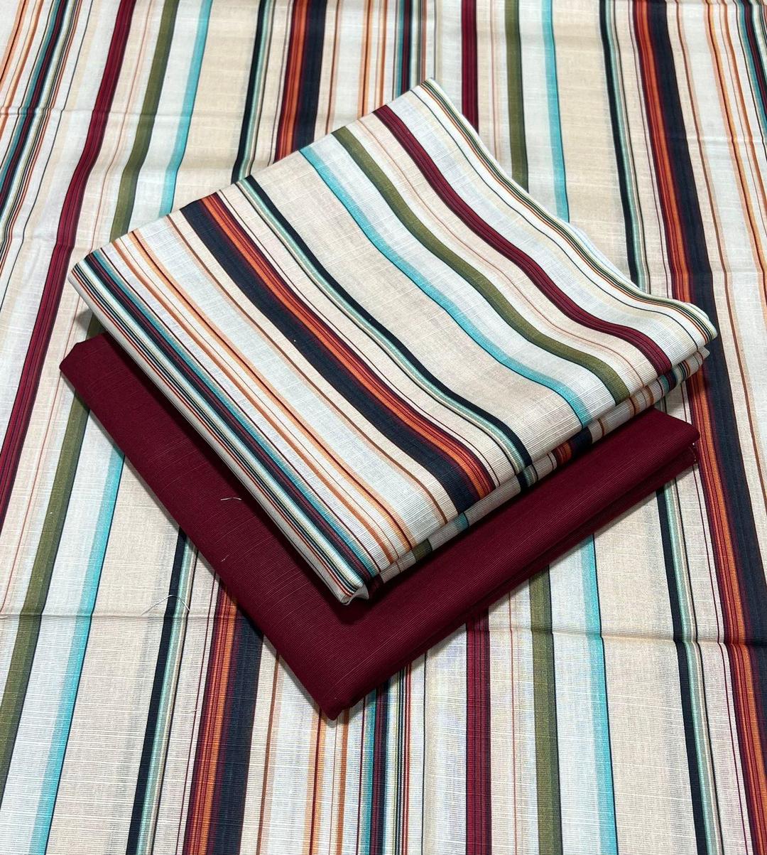 2 Pcs Women's Unstitched Khaddar Printed Suit