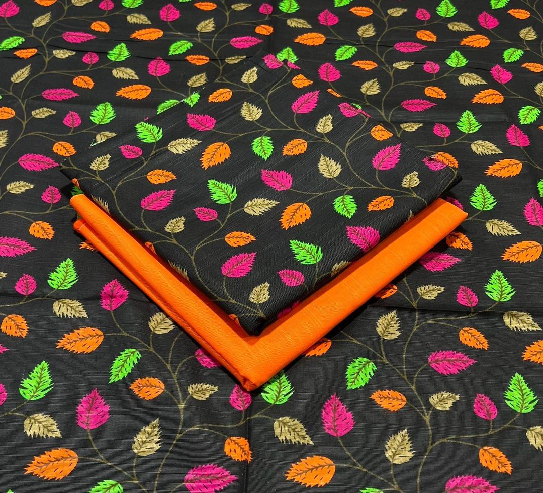 2 Pcs Women's Unstitched Khaddar Printed Suit