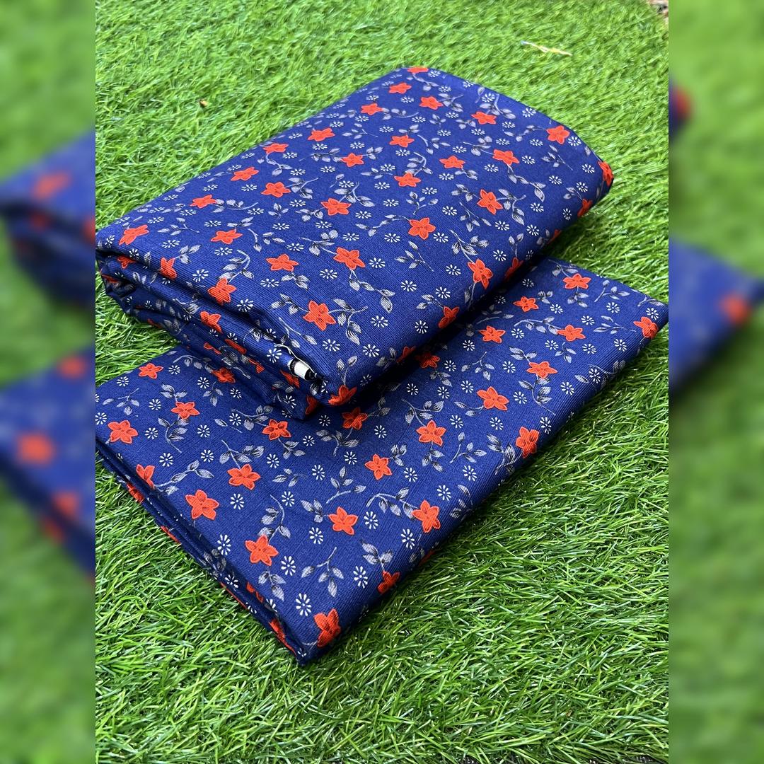 2 Pcs Women's Unstitched Printed Suit