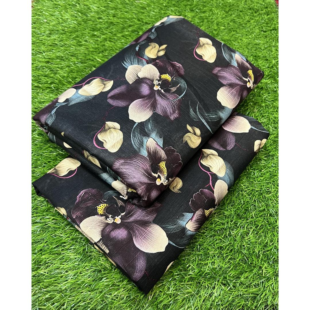 2 Pcs Women's Unstitched Khaddar Printed Suit