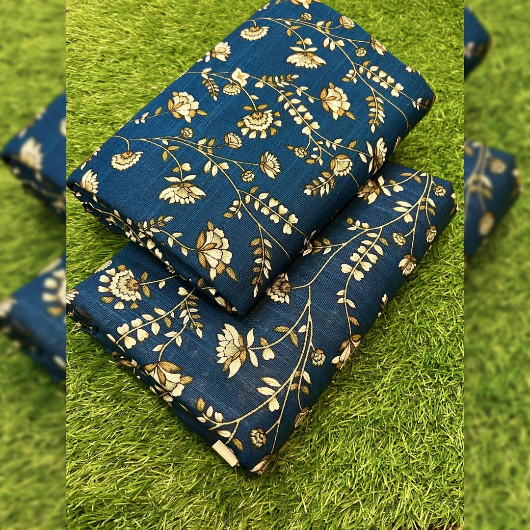 2 Pcs Women's Unstitched Khaddar Printed Suit