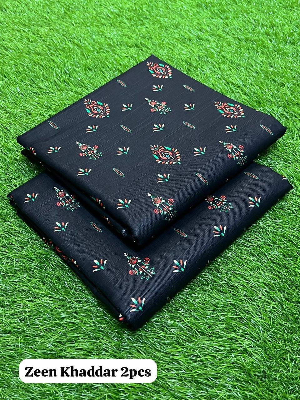 2 Pcs Women's Unstitched Printed Suit