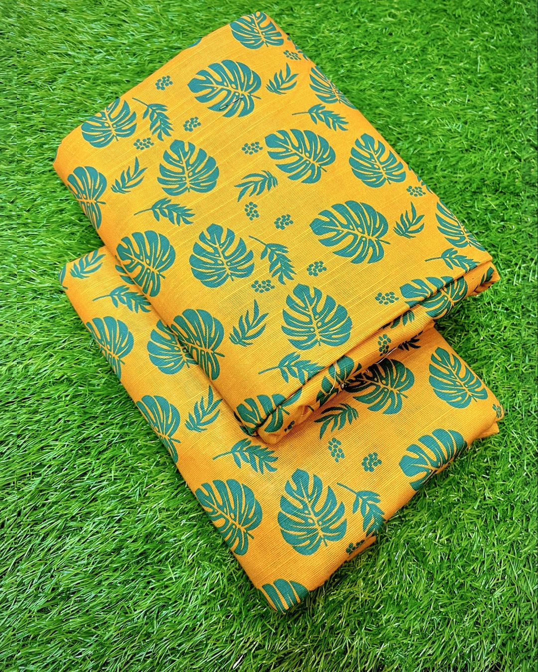 2 Pcs Women's Unstitched Printed Suit