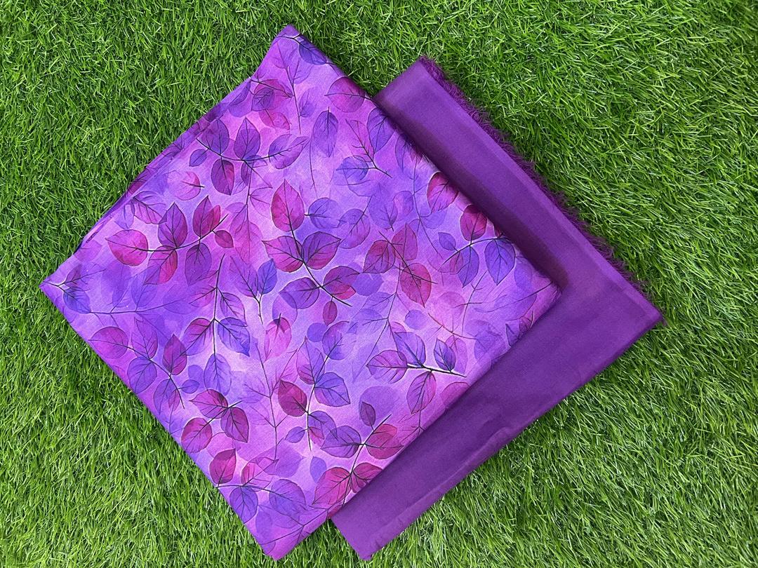 2 Pcs Women's Unstitched Printed Suit