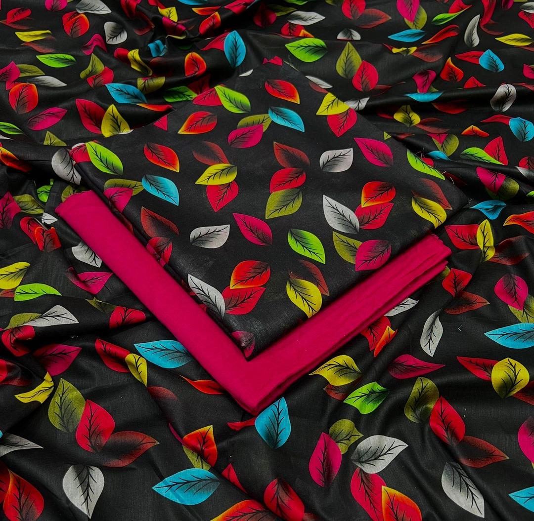 2 Pcs Women's Unstitched Printed Suit