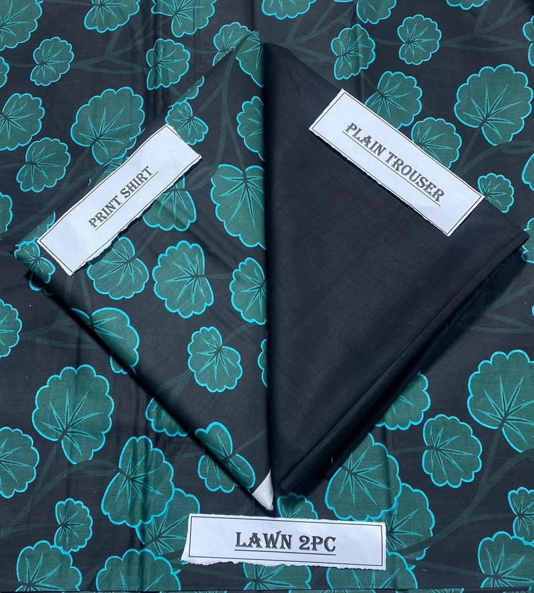 2 Pcs Women's Unstitched Printed Suit