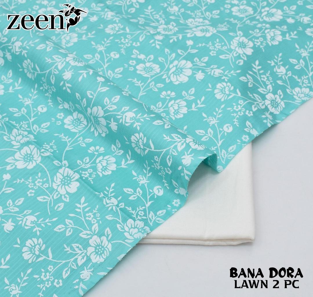 2 Pcs Women's Unstitched Printed Suit