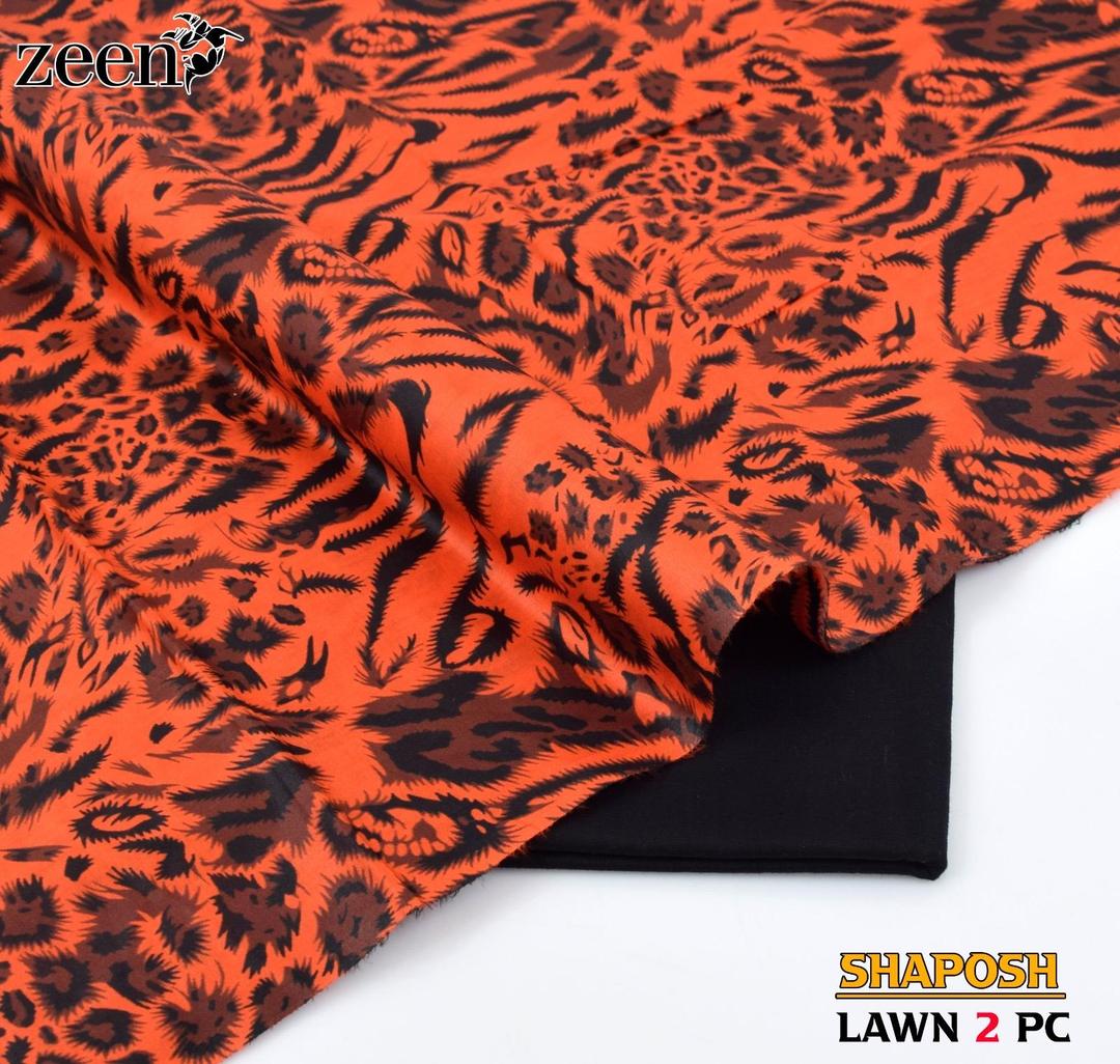 2 Pcs Women's Unstitched Printed Suit