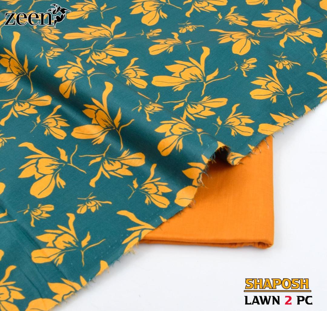 2 Pcs Women's Unstitched Printed Suit