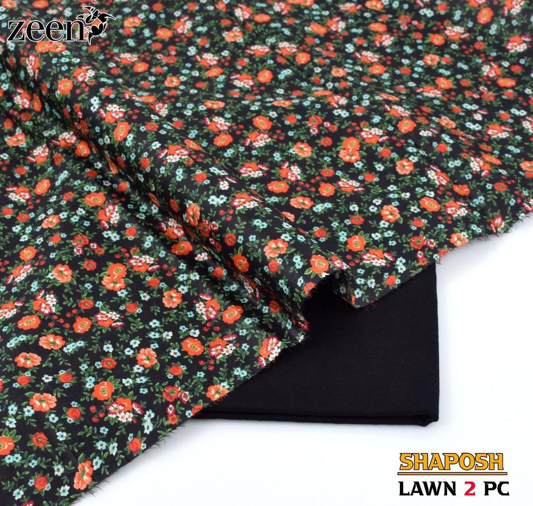 2 Pcs Women's Unstitched Printed Suit