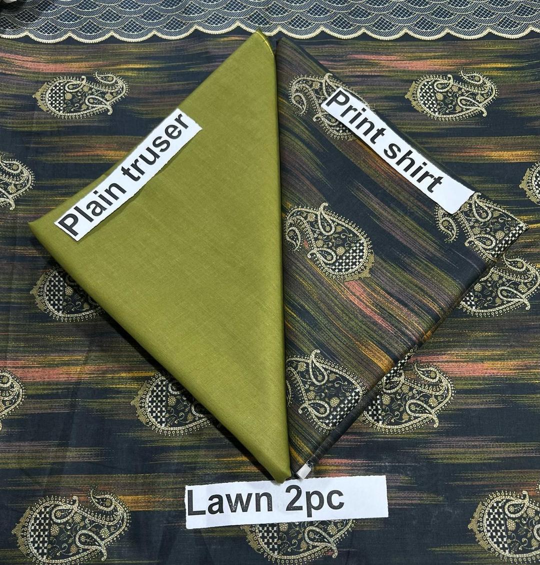 2 Pcs Women's Unstitched Printed Suit