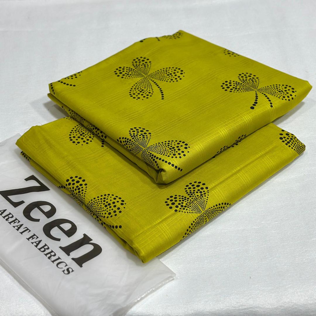 2 Pcs Women's Unstitched Printed Suit