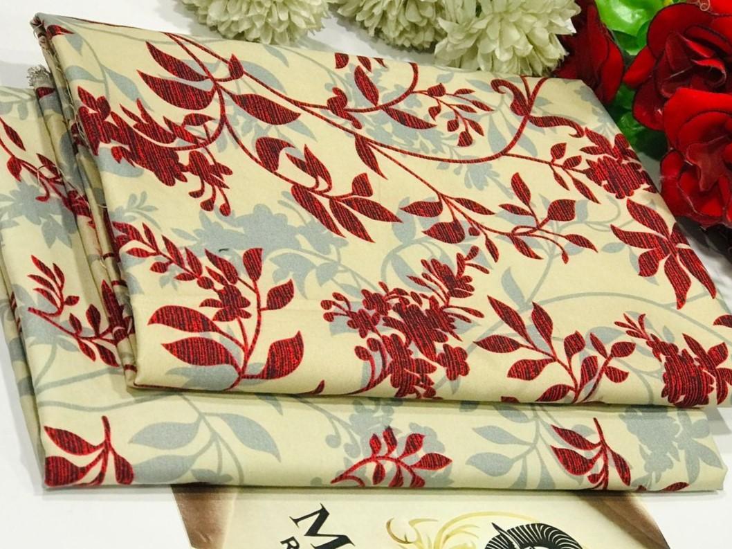 2 Pcs Women's Unstitched Printed Suit