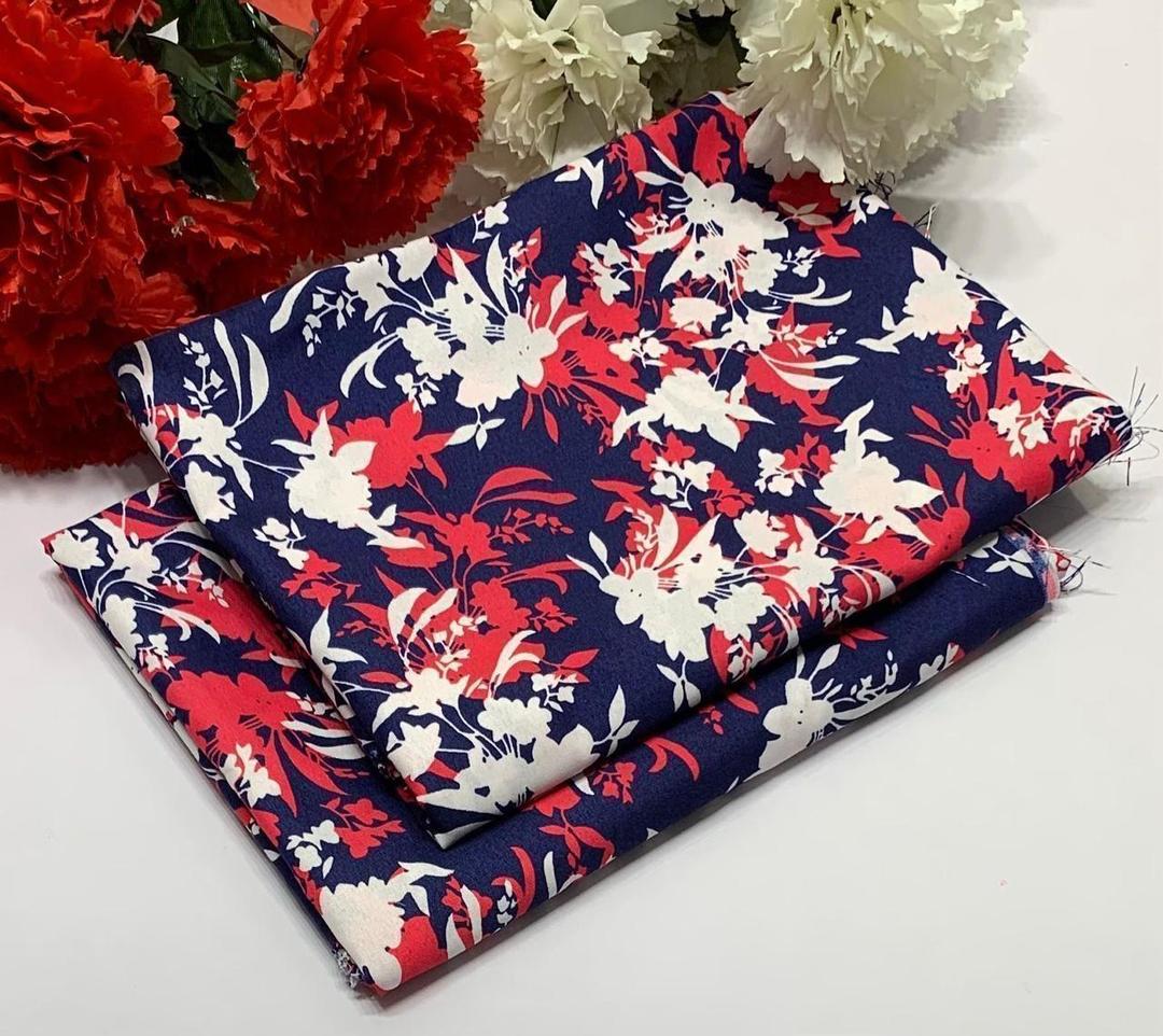 2 Pcs Women's Unstitched Printed Suit