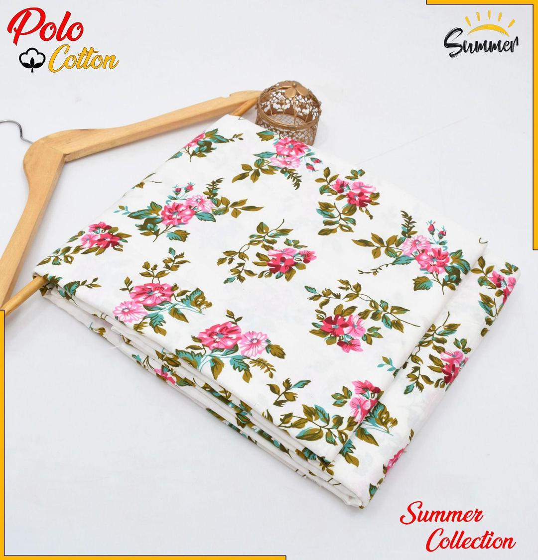 2 Pcs Women's Unstitched Printed Suit