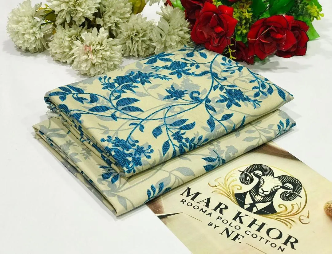 2 Pcs Women's Unstitched Printed Suit