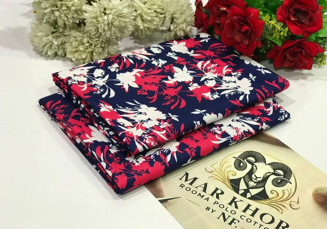 2 Pcs Women's Unstitched Printed Suit