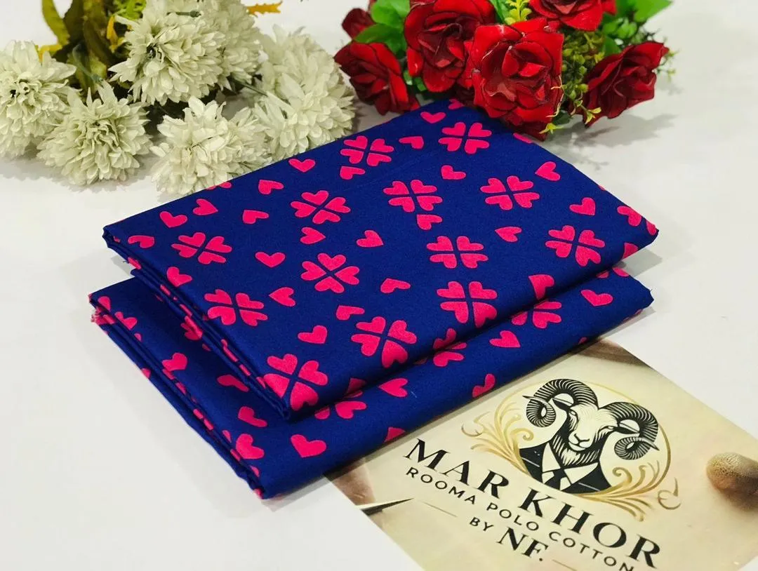 2 Pcs Women's Unstitched Printed Suit