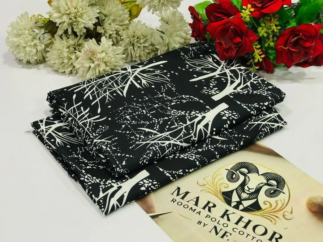 2 Pcs Women's Unstitched Printed Suit